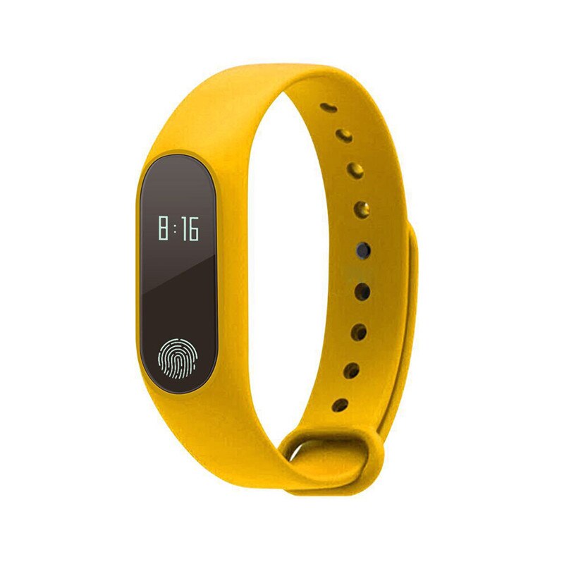 M2 Heart Rate Smart Stride meter Bluetooth 4.0 Smartband & Sleep Monitor: YELLOW
