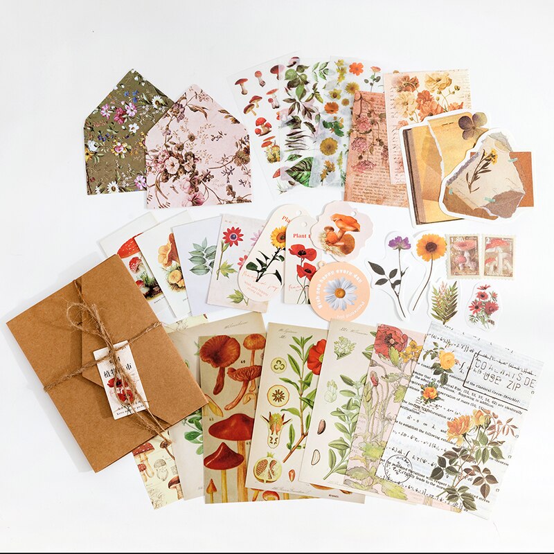 30 unids/lote decorativo Vintage Scrapbooking material DIY conjunto diario álbum Retro etiquetas Collage material de papel hecho a mano artesanía: A