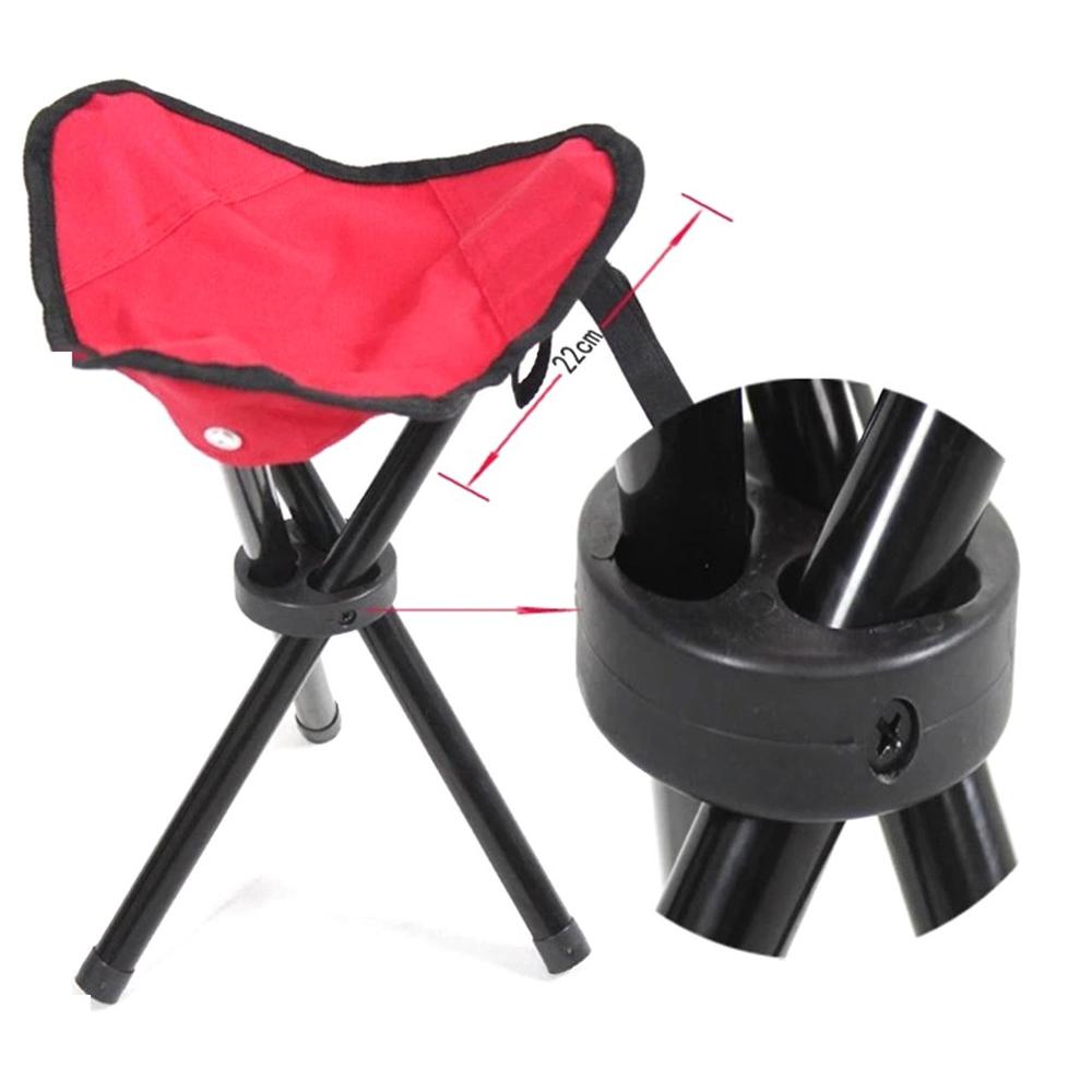 Outdoor Triangular Folding Stool Convenient Foldable Fishing Camping park bench Stool Folding Stool Small Three-legged Chair