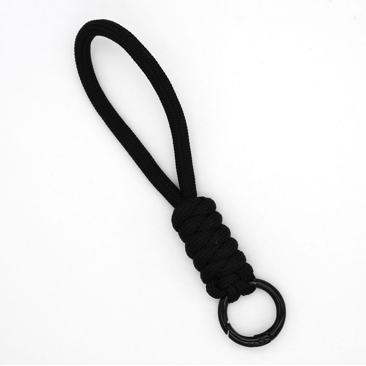 LLavero de cordón trenzado para funda de teléfono para mujer, correa de cuerda con nudo antipérdida, llaveros de coche, accesorios DIY, llavero de