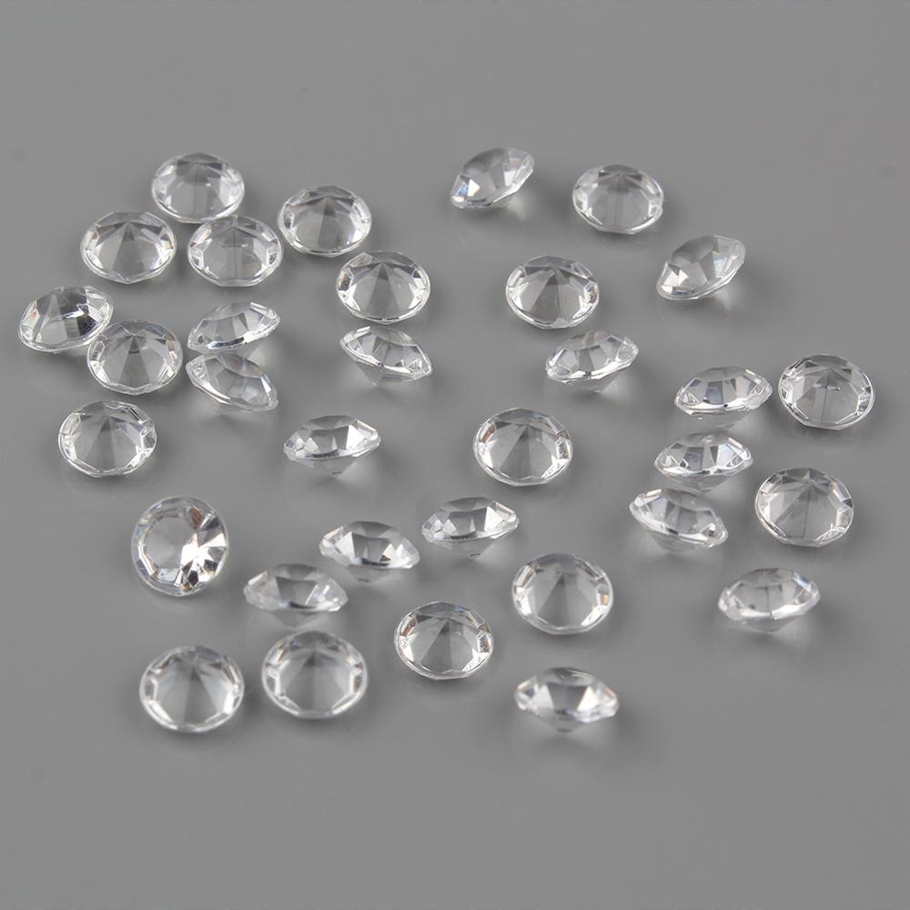 OurWarm 1000PCS 4.5mm Crafts Diamond Confetti Table Scatters Crystals Centerpiece Festive Party Supplies Wedding Decoration: white