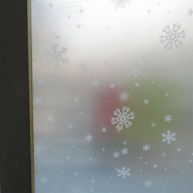 Bred 45cm* lang 200cm frostet uigennemsigtig vinduesfilm til vindue privatlivets fred klæbende glas klistermærker boligindretning blandet farve soveværelse