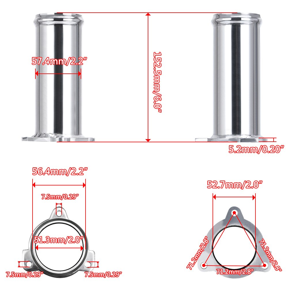 Hypertune - TDI EGR and Cooler Delete Kit Racepipe Block Off BRM For MK5 VW Jetta Golf 05-06 HT-EGR06