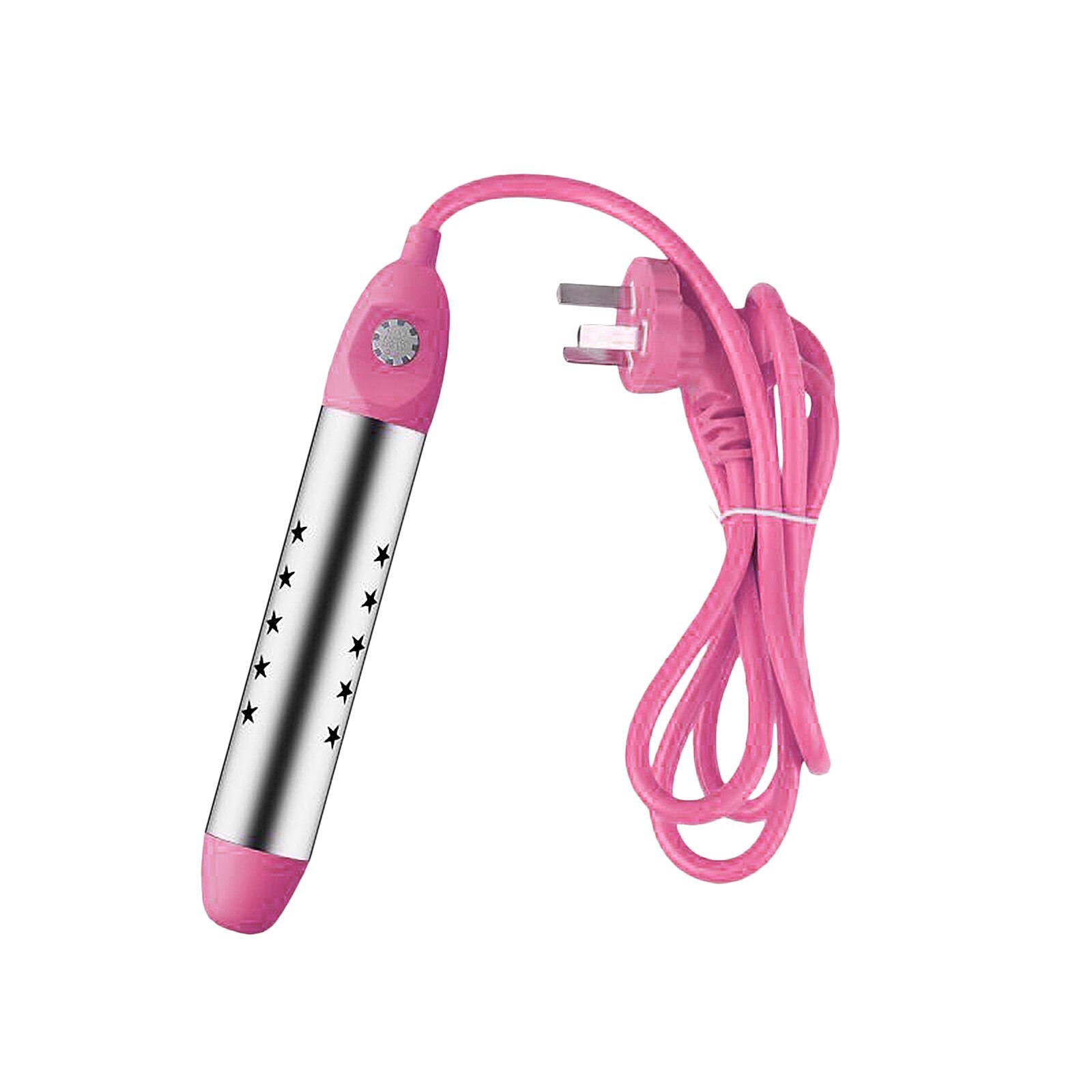 2000w mini scaldabagno elettrico caldaia acqua calda caffè immersione viaggio portatile istantaneo caldo Eu Uk Au tappo riscaldatore per vasca # g30: Colore rosa