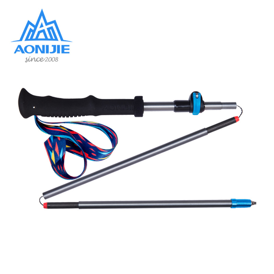 Aonijie ultralette vandrestave 3 sektioner kulfiber aluminium vandrestave folde vandrestokke til udendørs trailløb