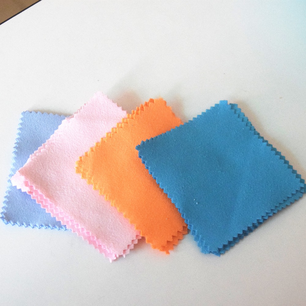 10Pcs Sieraden Poetsdoek Clean Cleaning Voor Platina Goud En Zilver Bril Jewelrys