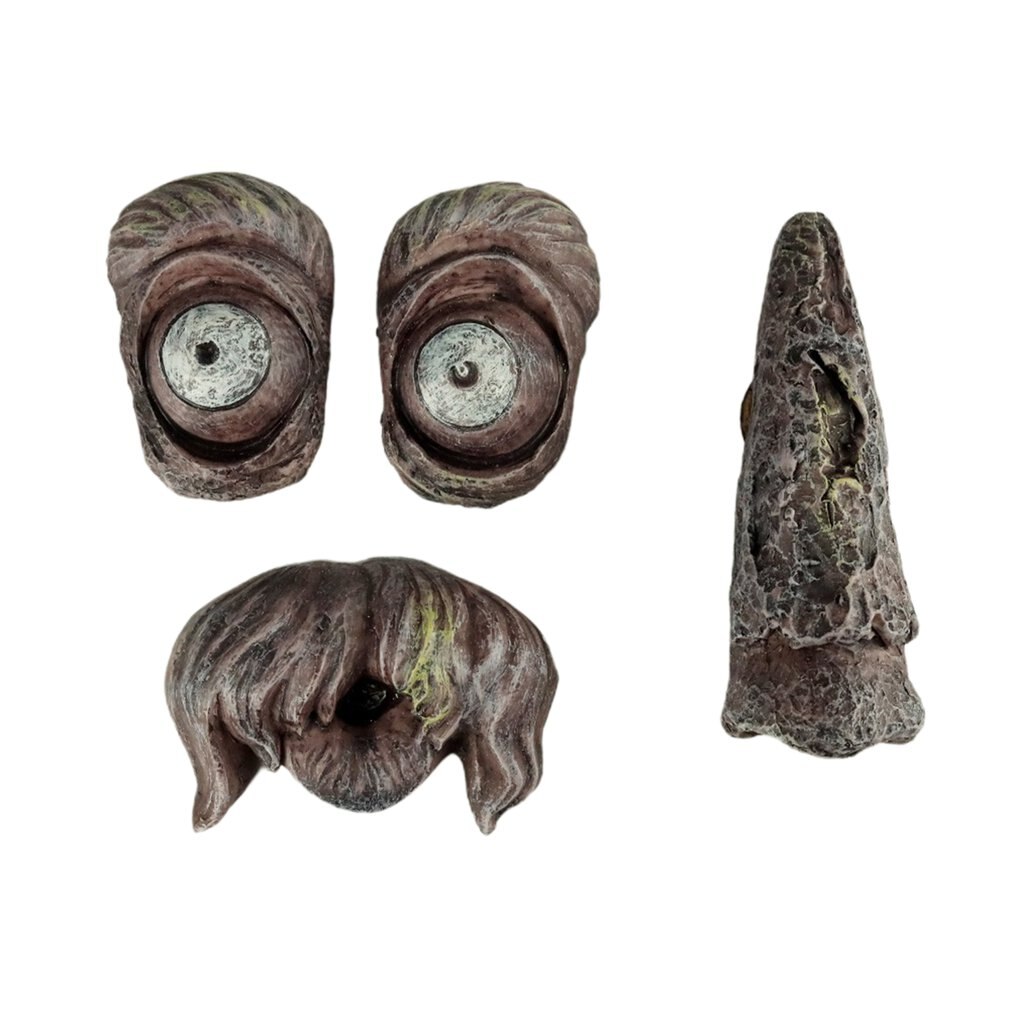 Pasen Weird Oude Man Boom Gezicht Outdoor Boom Gezicht Decoratie Tuin Art Boomschors Gezicht Decoratie Creatieve Rekwisieten: C