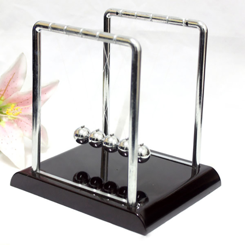 Desktop Decoration Set Metal Balance Ball for Home Office: black