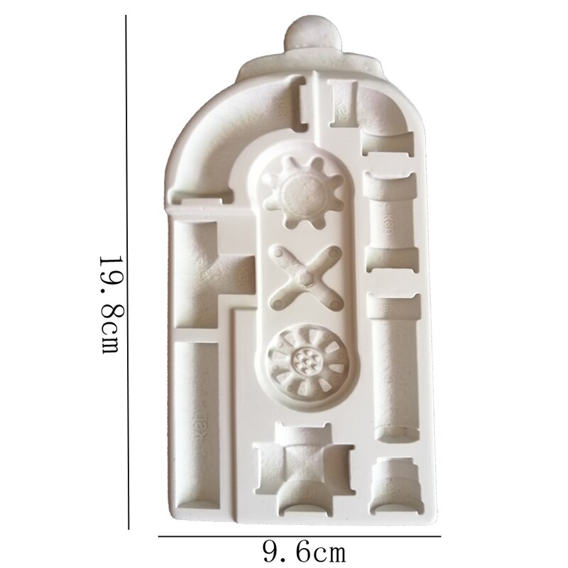 Kompass & Dampf Punk Formen Fondant Kuchen Dekor Werkzeuge Silikon Formen Sugarcrafts Schokolade Backen Werkzeuge Für Kuchen Gumpaste bilden: rostig Rohre