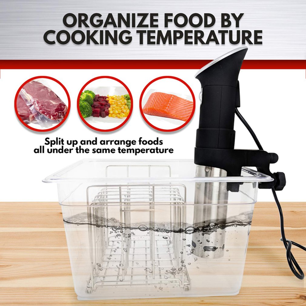Stainless Steel Sous Vide Rack for Most 11L Sous Vide Cooker Containers Detachable Dividers Separator for Immersion Circulator
