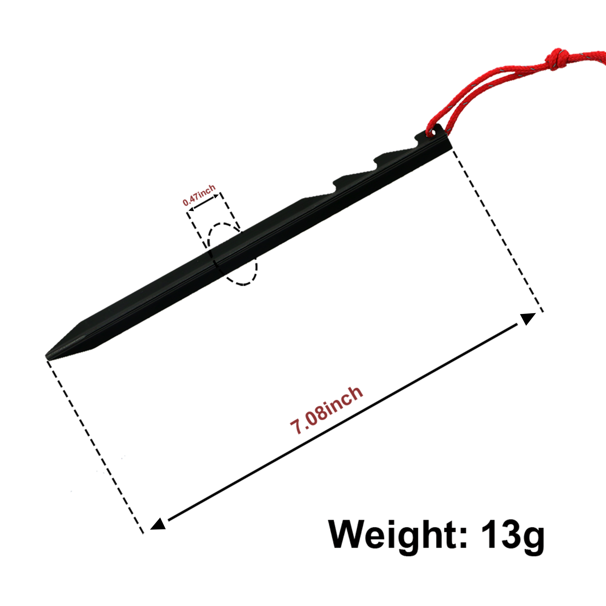 Tent Pegs Pack of 10 Aluminium Alloy Camping Pegs with Nylon Bag Perfect for Outdoor Panic Anchor Tents Porches Tarps
