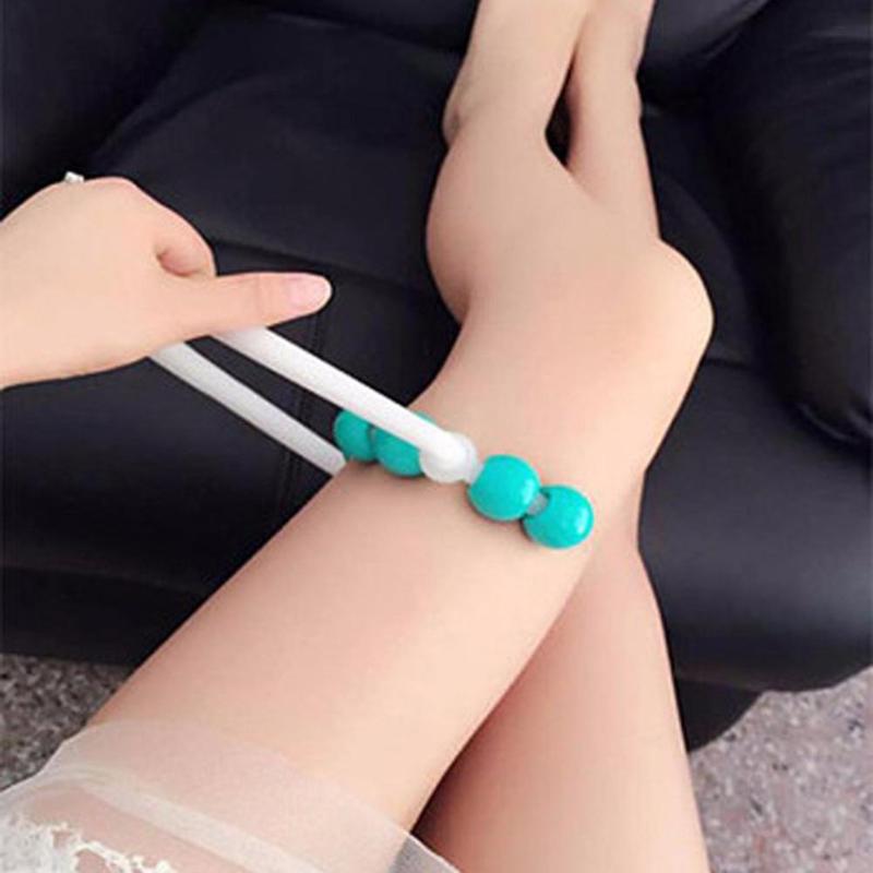 8 perler ben massage rulle manuel fod læg shaper slankende relax massager ben muskel massage rulle