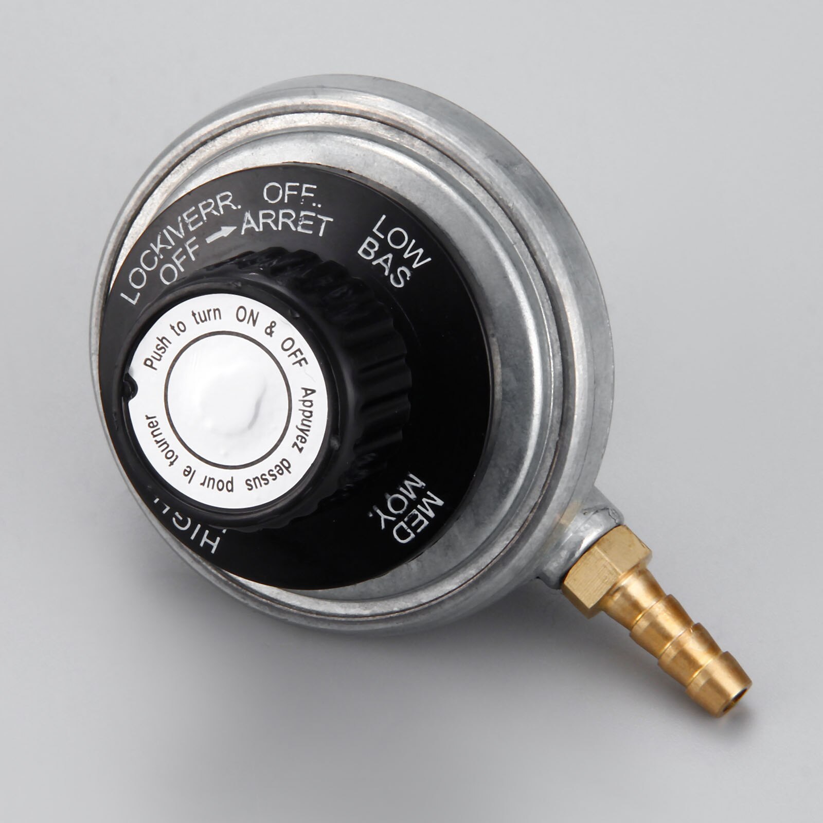 One Pound Propane Tank Low Pressure Gas Regulator Valve Adjustable Propane Tank 1/4inchbarb Hose Connection Kit 47600 BTU/HR