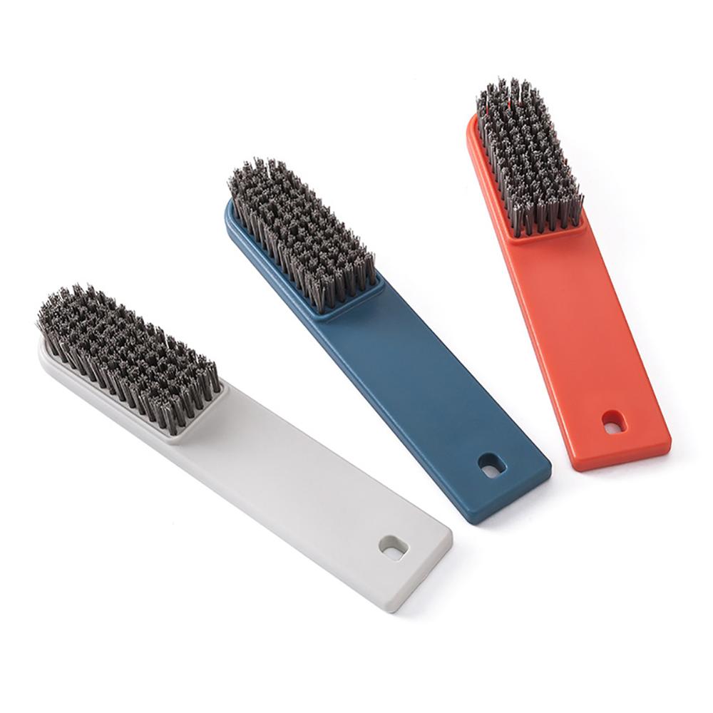 Soft wool laundry brush with long handle shoe brush with hanging hole