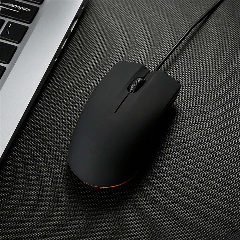 Bedrade Muis 1200 dpi Computer Kantoor Muis Mat Zwart USB Gaming Muizen Voor PC Notebook Laptops Antislip Bedrade gamer Muis