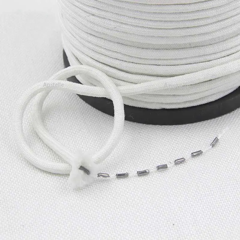 Cuerda de alambre de plomo, cortina de cuerda de plomo esponjoso para sala de estar, peso inferior, cuerda Vertical, accesorios para cortinas de ventana