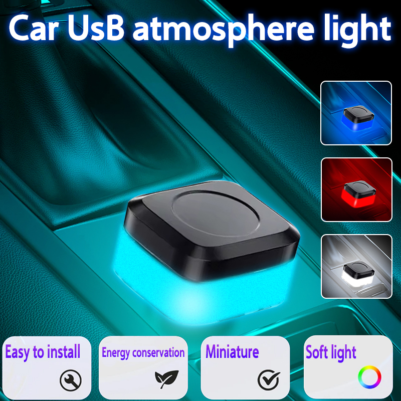 Mini Universal USB Car Interior Ambient Light LED Signal Light Car Reading Light Decorations Car Interior Accessories Lights
