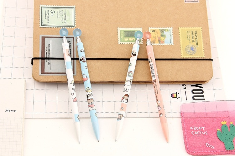 3 stuks schattige kawaii sushi voedselpers automatische mechanische potlood schrijven tekenen school kantoorbenodigdheden studenten briefpapier 0.5mm