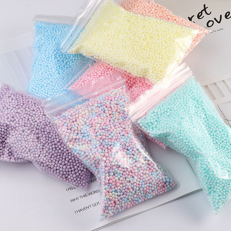 2-3.5Cm 1Pack Sneeuw Slijm Ballen Accessoires Schuim Additieven Slimes Kralen Alle Voor Slime Foam Filler Charms klei Diy Craft Leveranties