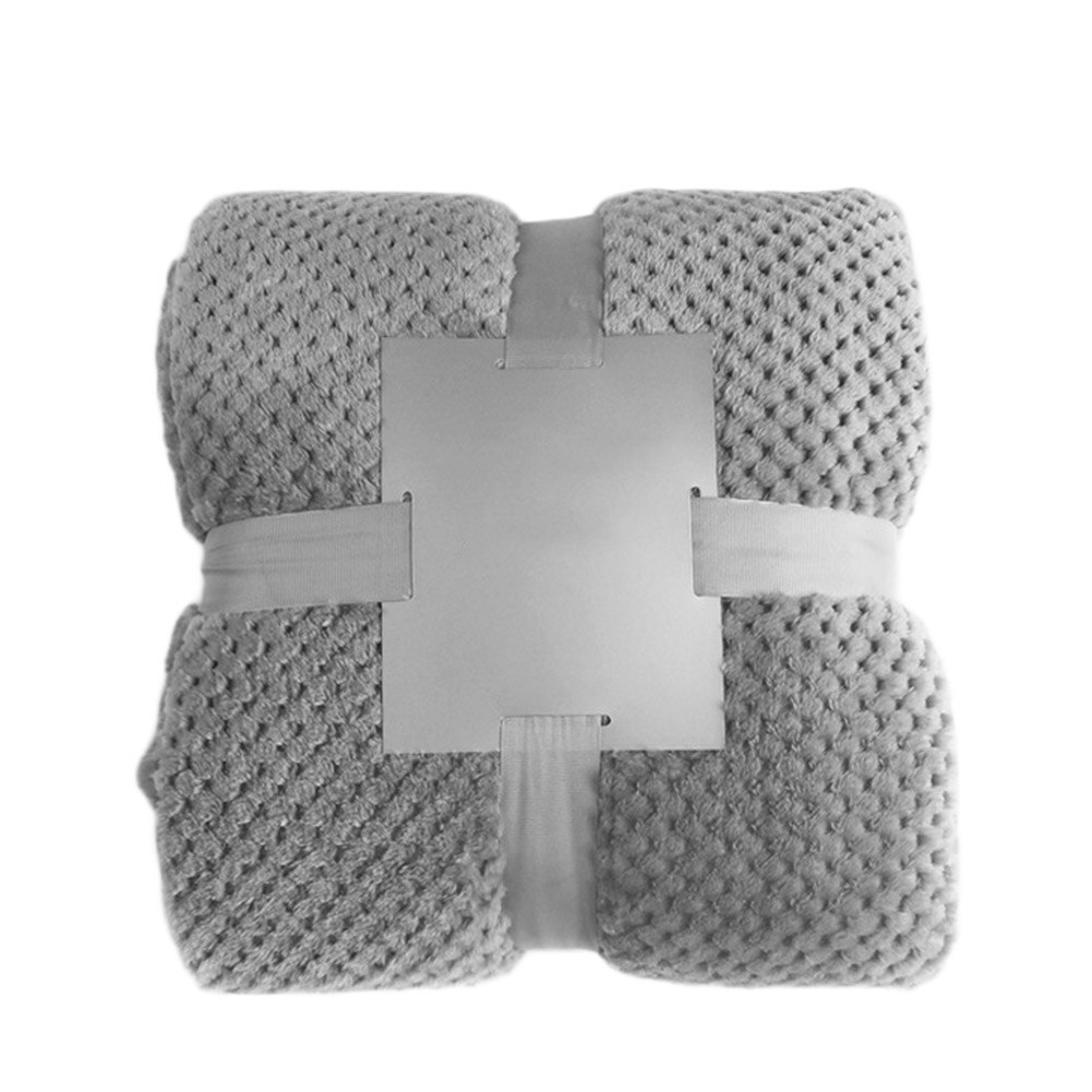 Weighted Blanket Sleep Deep Full Solid Color Soft Warm for People Insomnia Home Bedroom SCVD889: gray 70cmx100cm