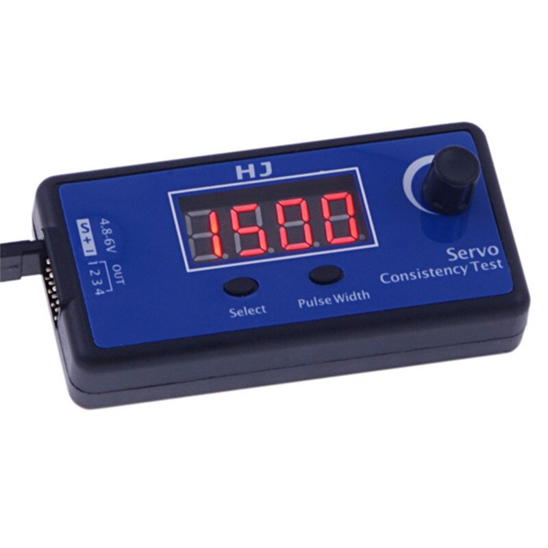 Digital 1-4s Servo Tester/ESC Consistency Tester for RC Airplane DC 5-6V 3 Modes Steering Gear Measurement for RC