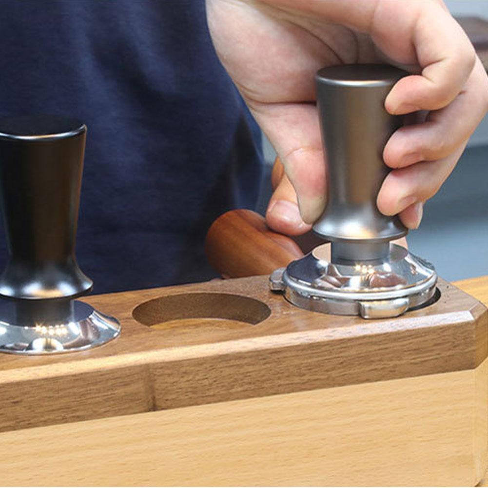51/53/58mm Adjustable Depth Coffee Tamper Calibrated Steady Pressure Espresso Distributor Steel Tamper Barista Tools