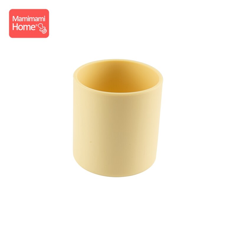 1pc baby drinkbekers voor training, waterbekers voor baby's, voedingsbekers voor peuters, drinkbekers van siliconen voor voedselveiligheid, drinkgerei voor kinderen: Geel