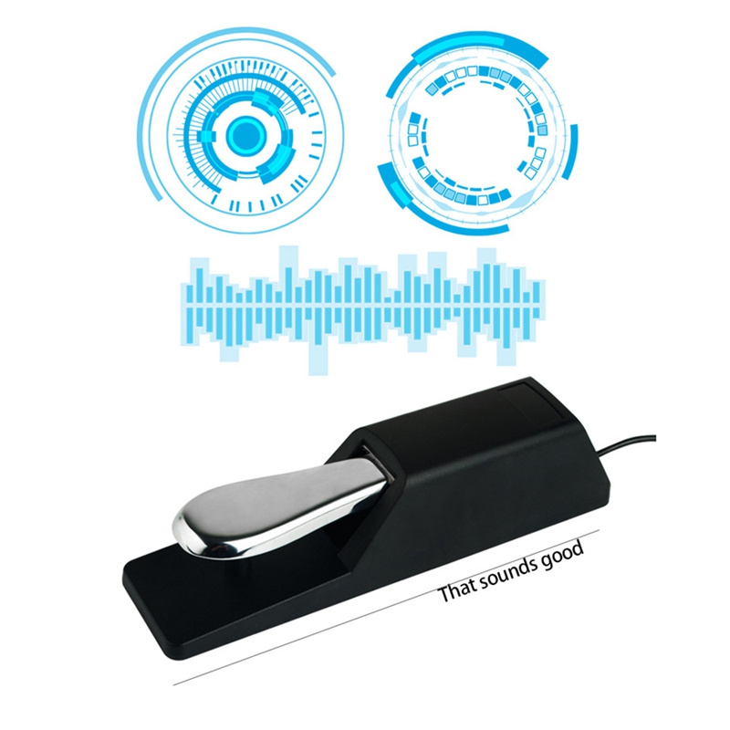 6.5Mm Gat Piano Keyboard Sustain Demper Pedaal Voor Casio Roland Elektrische Piano Elektronische Toetsenbord Elektronisch Orgel