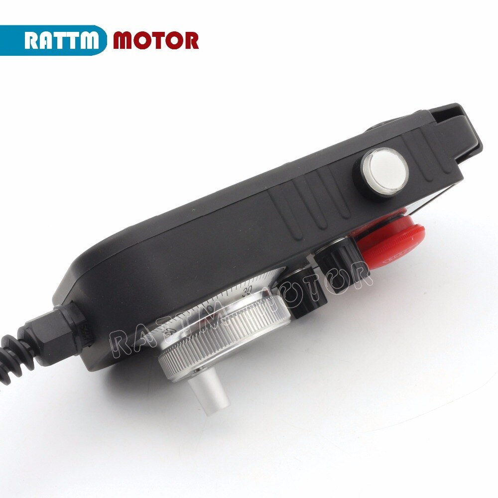 Universal CNC 4 Axis MPG Pendant HandWheel 100 Pulse 5V &amp; Emergency Stop Cnc Router Handwheel 4 Axis Type
