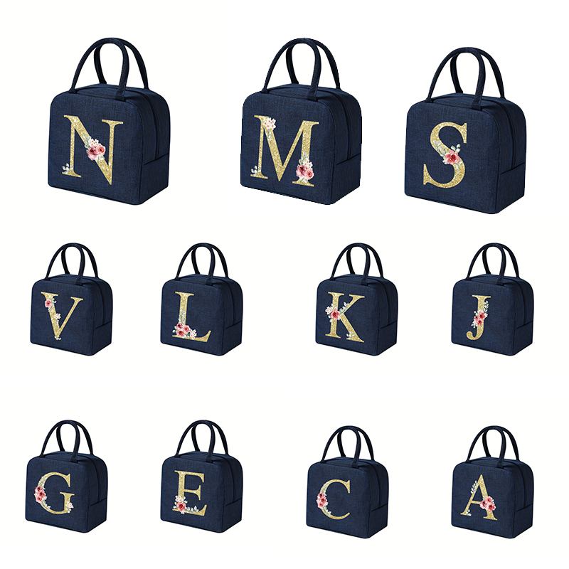 Teddybeer Letter Bento Tas, Oxford Doek Waterdicht Materiaal Geïsoleerde Lunchbox Tas, Kantoormedewerker, Studenten Lunchtas: Optie 2 / Beige