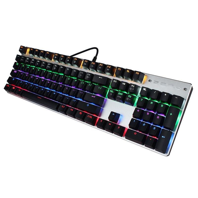 Mechanical Gaming Keyboard Ergonomic LED Backlit 104 Full key USB Wired Keyboard For Gamer Computer Blue/Red/Black switch
