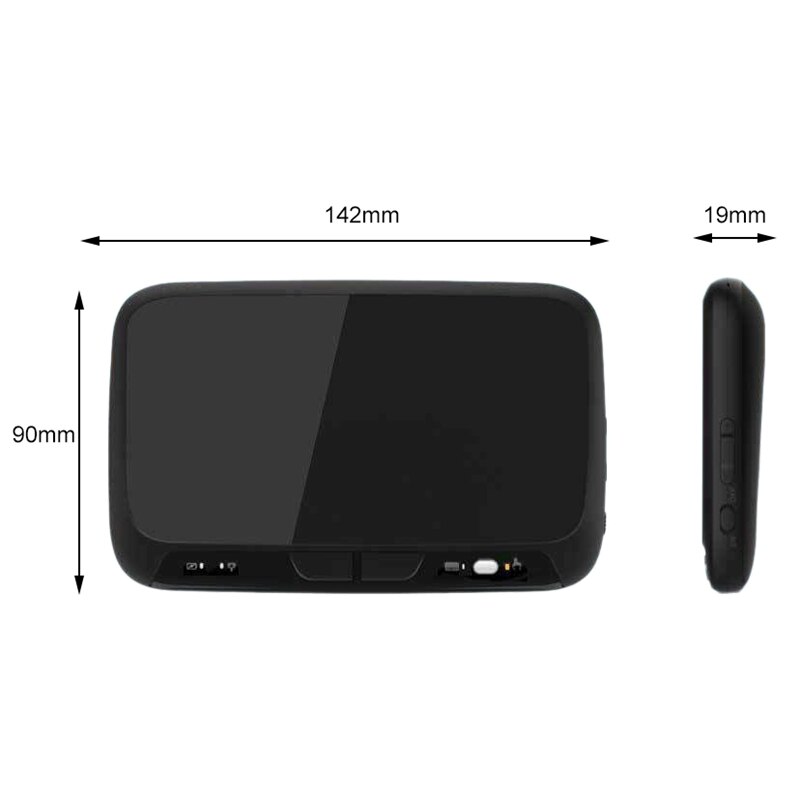 H18+ Wireless Air Mouse Mini Keyboard Full Sn Press 2.4GHz Keyboard Touchpad with Backlight Function for Smart TV PS3