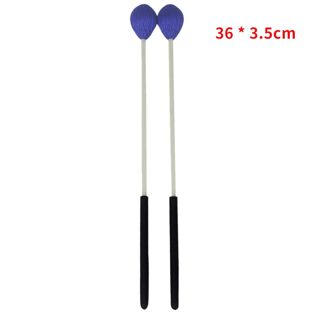 Wood Handle Easy Grip Instrument Accessories Performance Xylophone Piano Amateur Marimba Sticks Mallet Portable: Blue 1
