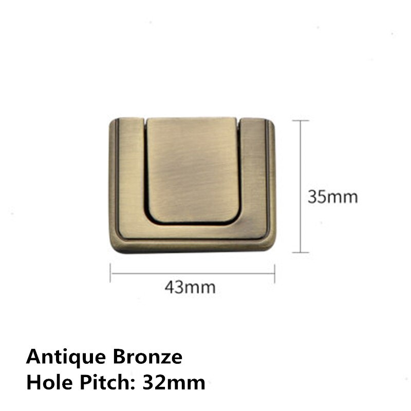 No Punching Zinc Alloy Modern Hidden Knobs Kitchen Cabinet Cupboard Door Drawer Handles Wardrobe Hidden Pulls 32mm/64mm: Antique bronze 32mm