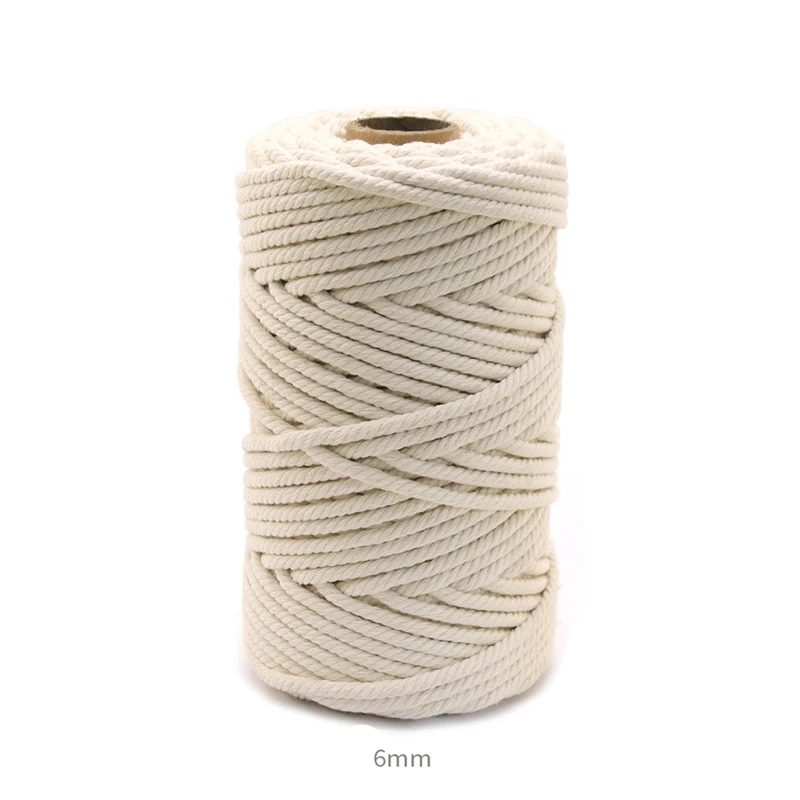 Cordón de macramé de 1/2/3/4/5/6mm, 109/218 yardas, cuerda de macramé de algodón, cordón artesanal para manualidades, perchas de plantas tejidas, Navidad, boda: 3MM / Níquel negro