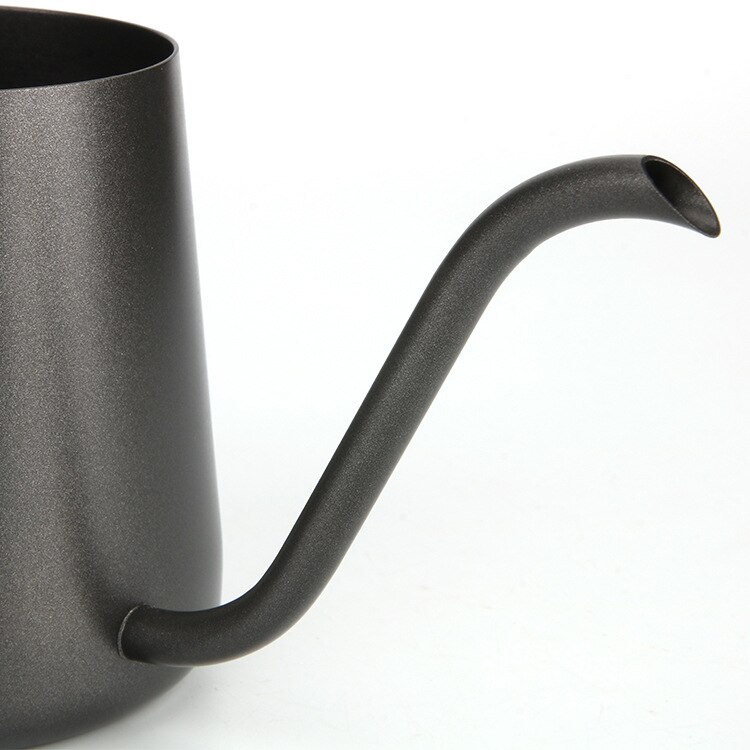 Black Played Coffee Jug Stainless Steel Pour Over Kettle Coffee Maker Gooseneck Drip Tea Pot Jug 350ml
