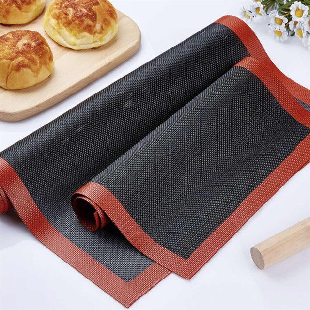 Non-stick Cookie Pad Silicone Baking Mats Dough Mat High Temperature Resistant Glass Fiber Batters Flour Fondant Decoration: 40-30cm