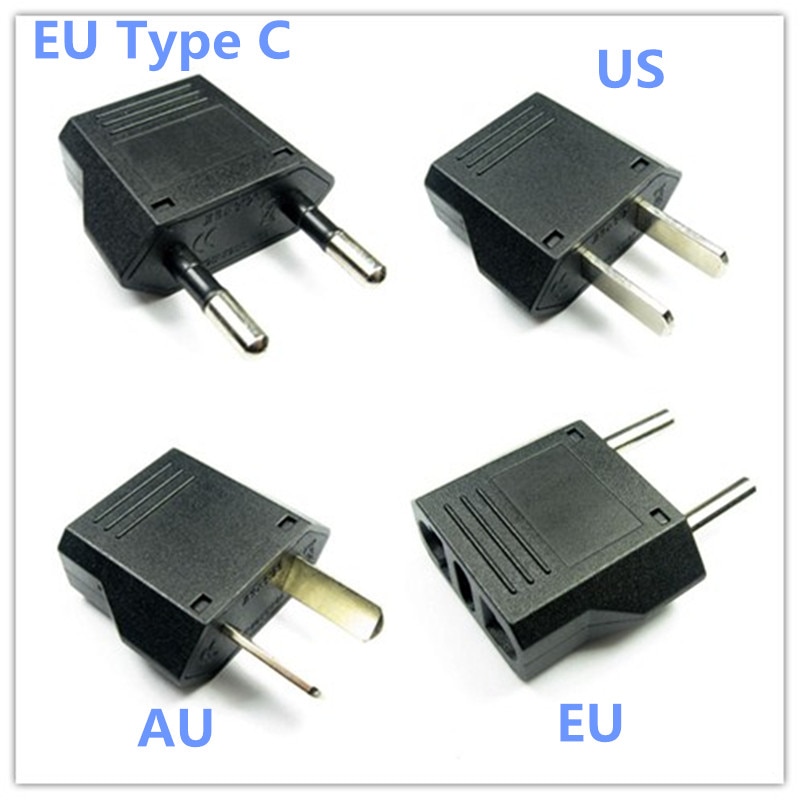 2 stks Europese EU Plug Adapter Amerikaanse Australische Japan CN Ons EU Euro Type C AC Travel Power Adapters elektrische Stopcontacten