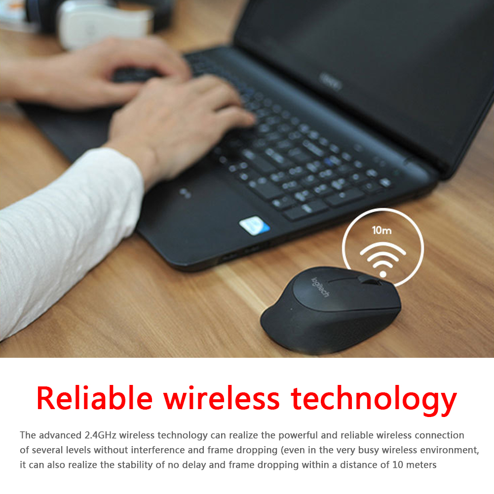 Logitech M280 Wireless Optical Mouse 2.4GHz 3 Buttons Receiver Cordless Mice for PC Computer Office Home
