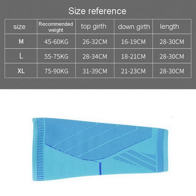 Elastisk stickad sport kompression ben vad ärmar tennis löpning lindrar muskelvärk benvärmare skydd basket fitness