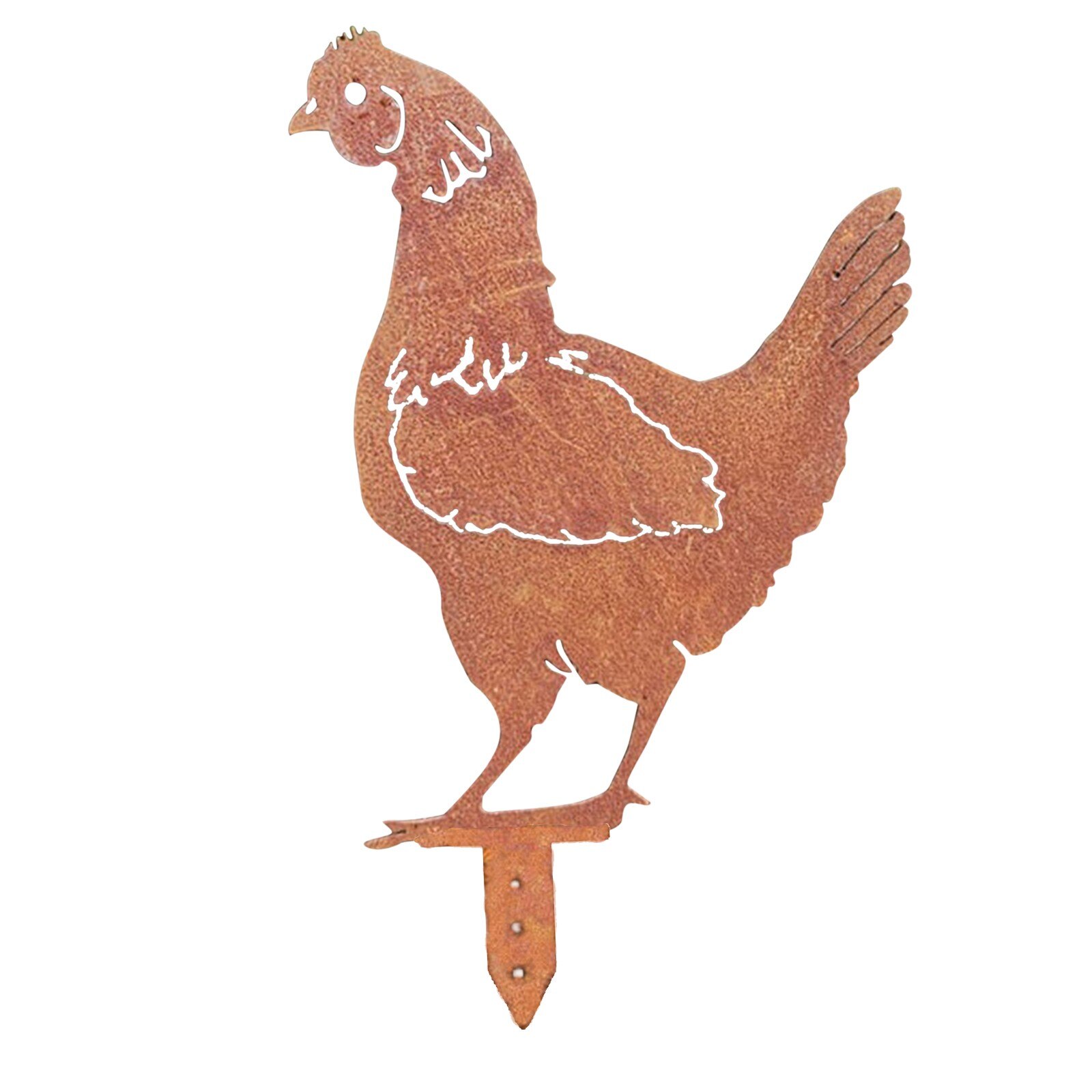 Außen Metall Henne Huhn Picken Bauernhof Ebene Garten Einatz Garten interessant Kunst Ornament Startseite freien garten dekoration: D