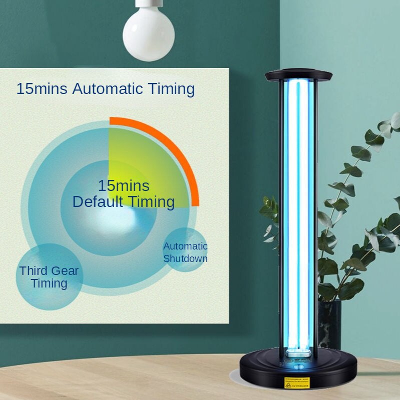 UV Disinfection Desk Lamp Ozone Germicidal Lamp Timed Remote Control Bedroom School Kindergarten Disinfection and Sterilization