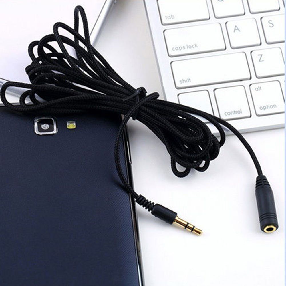 1* 4.9ft 3.5mm Female To Male F/M Headphone Stereo Audio Extension Cable Cord