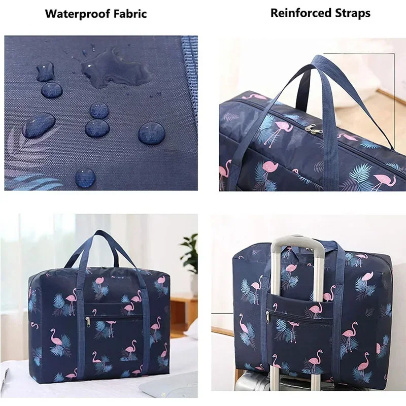 Foldable Travel Bags Nylon Large Capacity Bag Luggage WaterProof Handbags Women Men Travel Storage Clothes Packaging Organizer