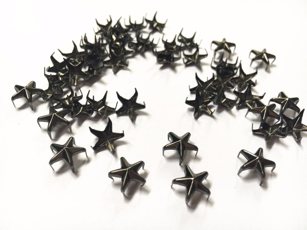 100 Pcs Star Studs Metalen Klauw Kralen Nailhead Punk Klinknagels Met Spikes (15mm)