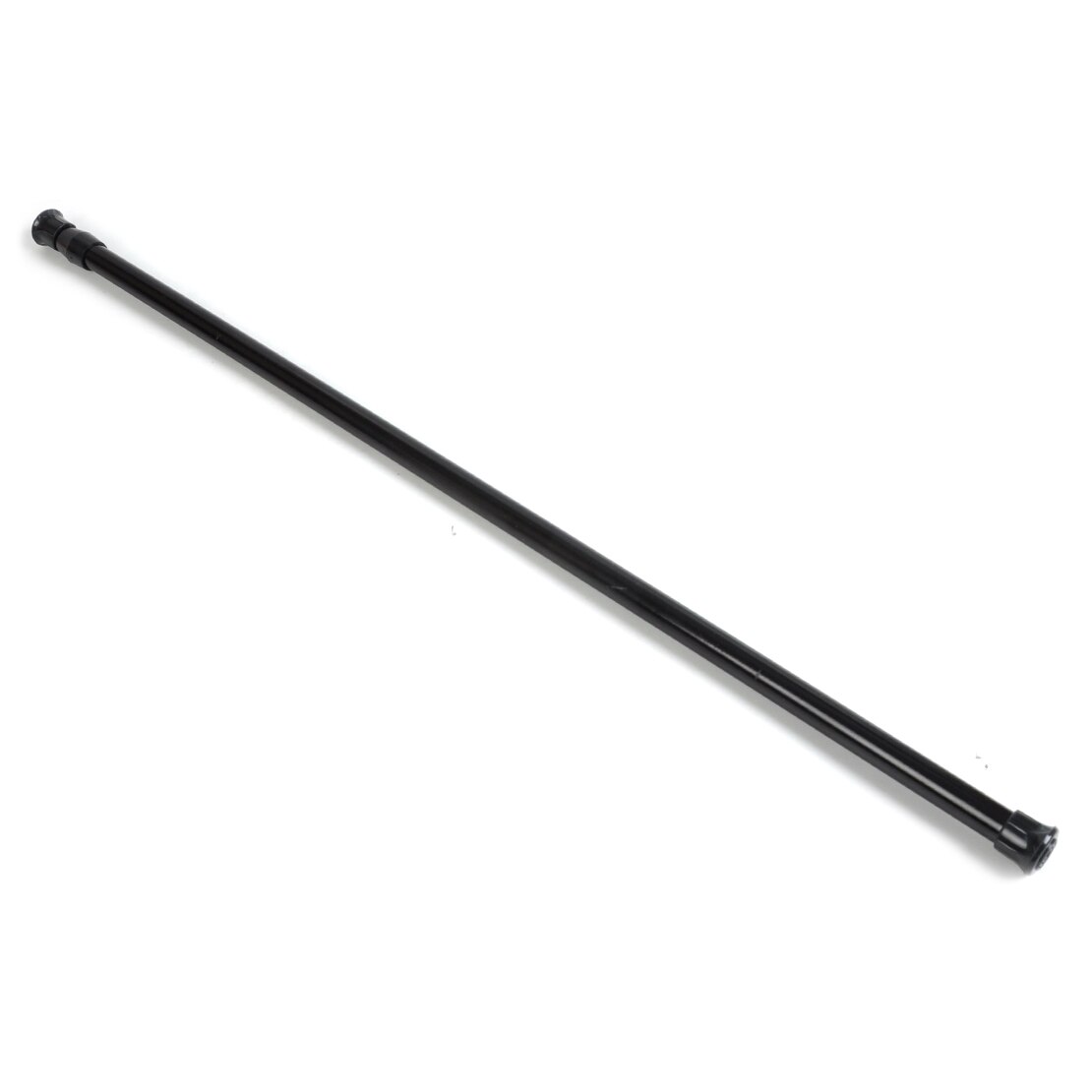 Extendable Adjustable Spring Tension Rod Pole Curtain Shower Bathroom Window: Black 55-90cm