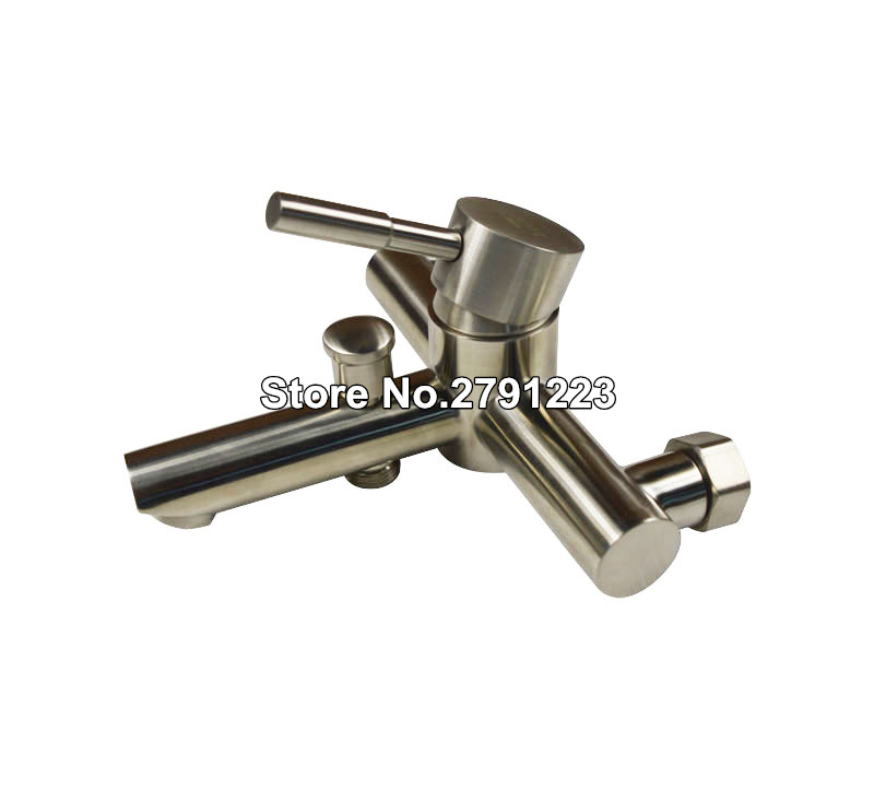 Brand Stainless Steel Bathroom Shower Tub Faucet Wall-mounted Faucet Bathroom Wall Mount 8" Rainfall Shower Faucet system