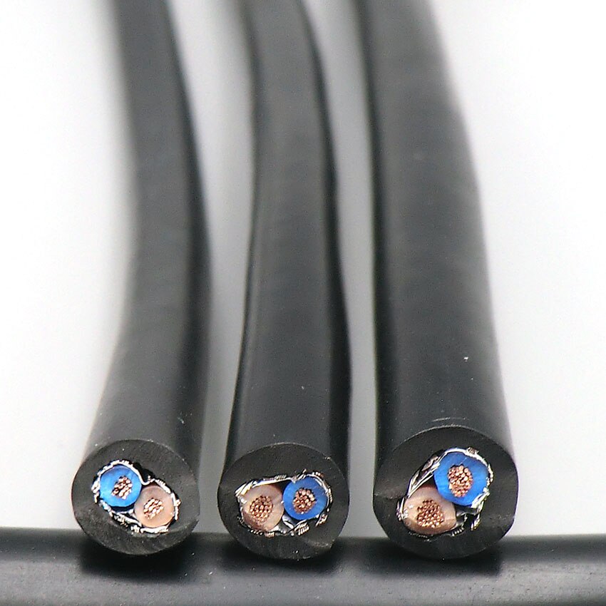 Shielded Wire Sheath Cable 2, 3, 4 Core 0.5mm² with Pure Oxygen Free Copper Double Shield Signal Control Wire RVVP