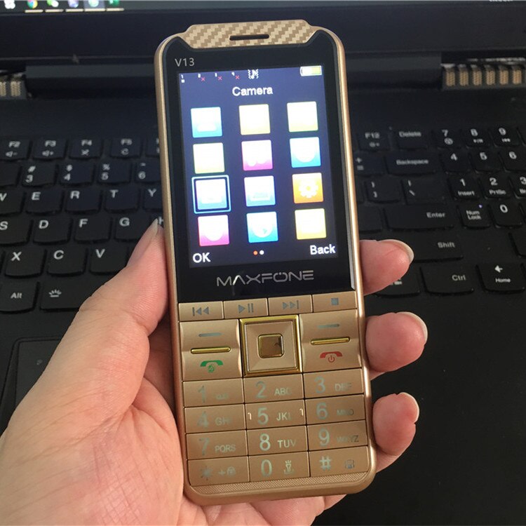 V13 Taster Handy 2.8 "Quad Sim Grund Großen Tastatur Bluetooth Taschenlampe MP3 Radio Kamera BigHorn 4SIM Günstige telefon
