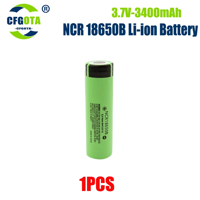 100% neue Original NCR18650B 3,7 v 3400 mah 18650 Lithium-Akku Für Taschenlampe batterien: Silber